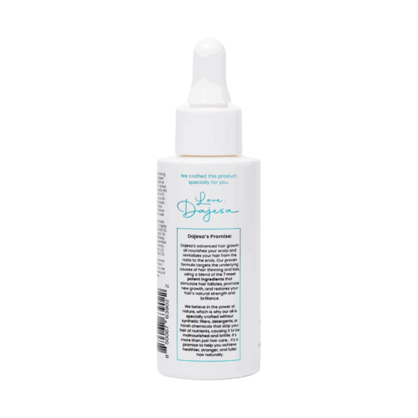 DAJESA Pre Wash Scalp & Hair Oil – Nutrient-Rich Pre-Wash Treatment – Castor, Tea Tree, Argan & Rosemary Oils – Strengthens, Nourishes & Stimulates for Thicker, Healthier Hair – 1.7 Fl Oz (50 mL) - Image 2