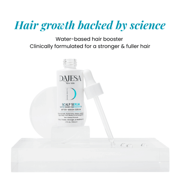 DAJESA After Wash Scalp Serum – Water-Based Hair Booster – Niacinamide, Rosemary, Maca, Irish Moss, Kelp & Adaptogens – Non-Greasy After-Wash Formula for Stronger, Thicker Hair – 1.7 Fl Oz (50 mL) - Image 3