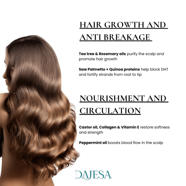 DAJESA Growth and Strength Shampoo and Conditioner - Image 2