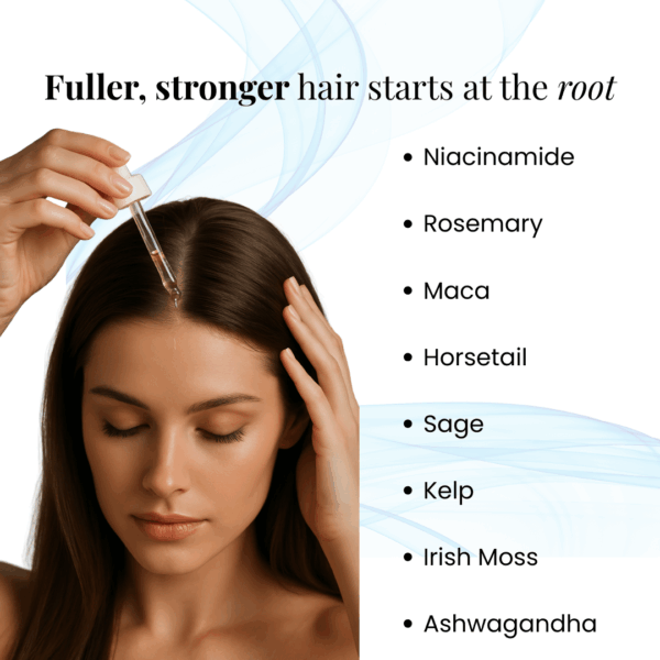 DAJESA After Wash Scalp Serum – Water-Based Hair Booster – Niacinamide, Rosemary, Maca, Irish Moss, Kelp & Adaptogens – Non-Greasy After-Wash Formula for Stronger, Thicker Hair – 1.7 Fl Oz (50 mL) - Image 5